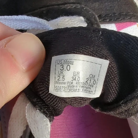 Vans Multicolor Checkered Lace-Up Sneakers Size 3 (Kids) - Picture 9 of 9